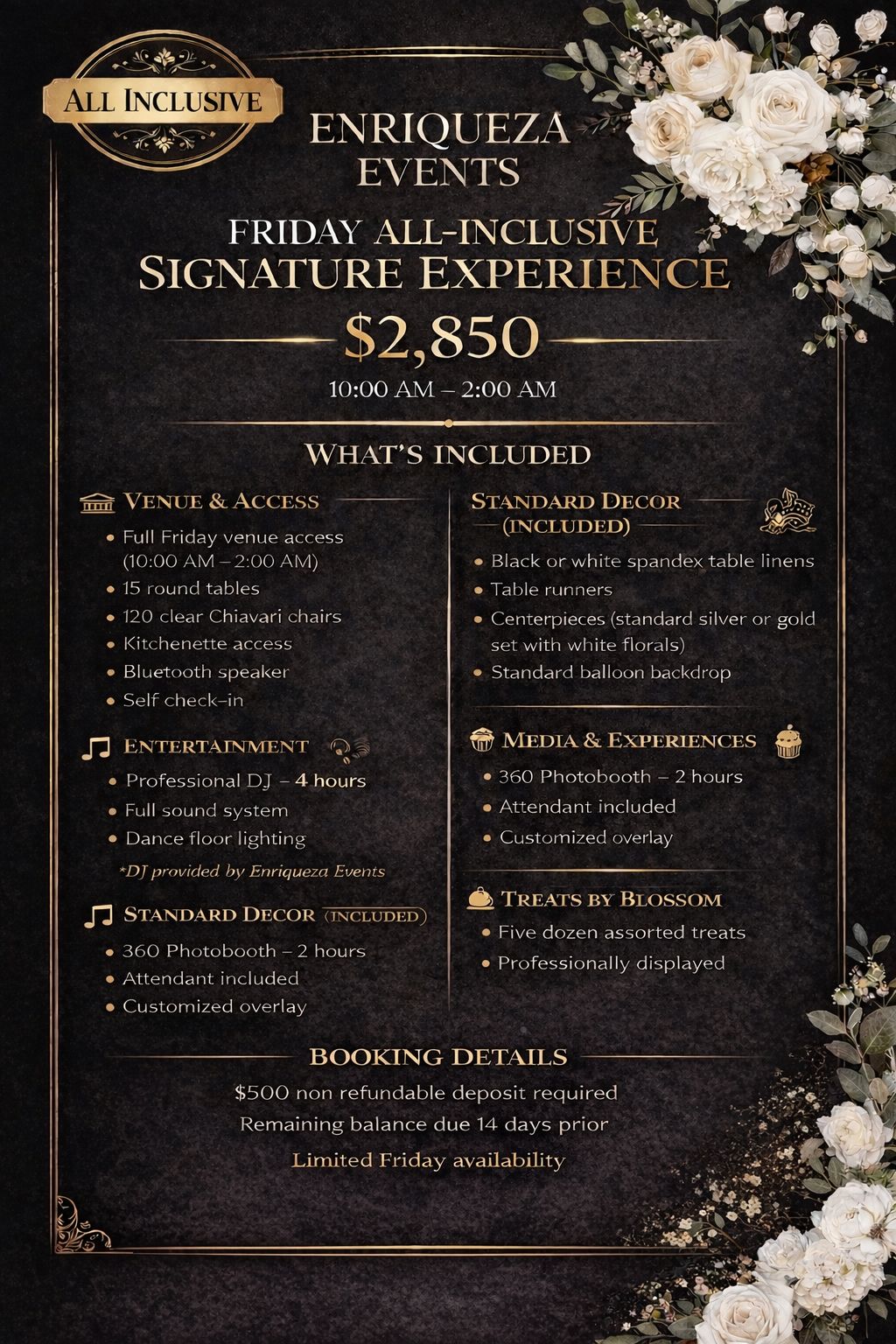 Photo Backdrop at Enriqueza Events